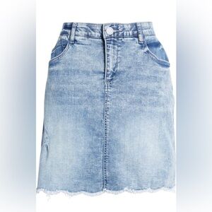 Wit & Wisdom Hem A-line Denim Skirt